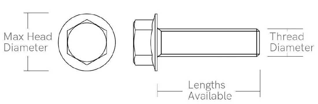 Flanged Hex Head Titanium Bolts 2 Flanged Hex Head Titanium Bolts Flanged Hex Head Titanium Bolts