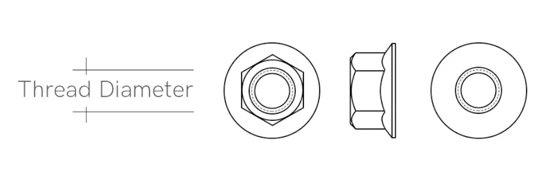 Flanged Titanium Nuts