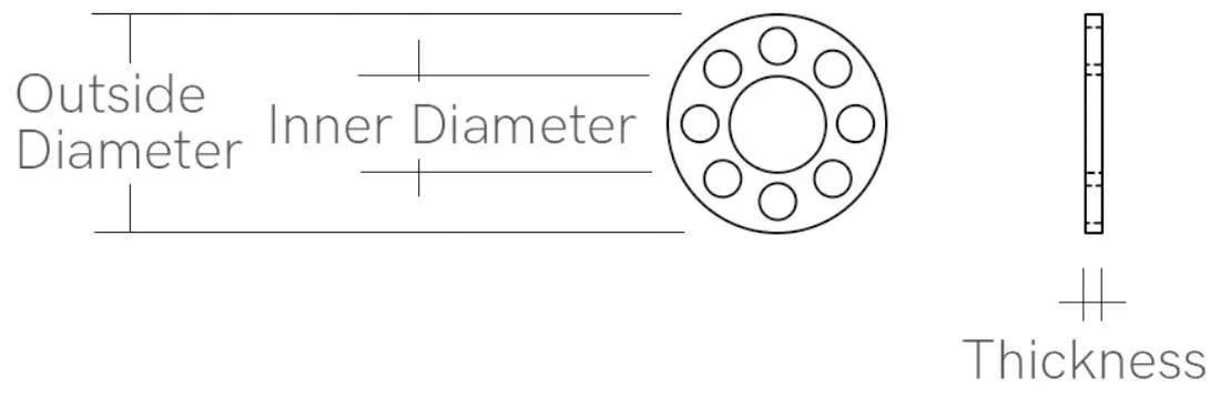 Drilled Titanium Washers