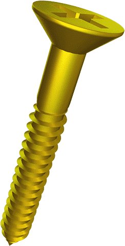 SS Flat Head Wood Screw