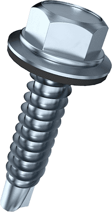 carbon steel hex head self drilling screw