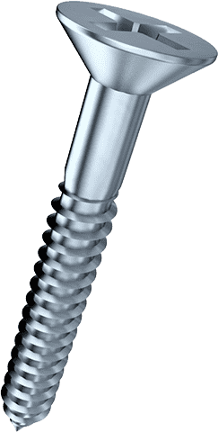 Flat Head Wood Screw 1 Flat Head Wood Screw Carbon steel Flat Head Wood Screw