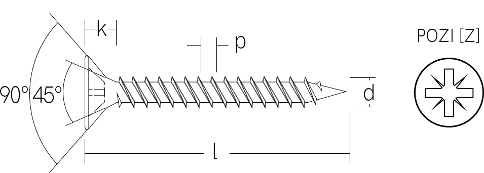 Bugle Head Drywall Screw