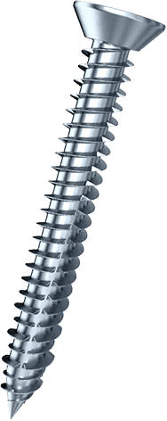 White Blue Zinc Plated Flat Head Concrete Screw