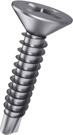 SS Countersunk Self Drilling Screws