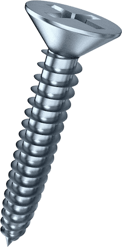 Flat Head Self Tapping Screw 1 Flat Head Self Tapping Screw C1022 Flat head self tapping screw