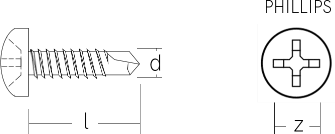 Pan Head self drilling screw