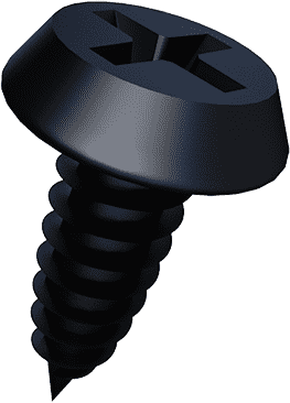 Black Phosphated Pan framing head self tapping screw