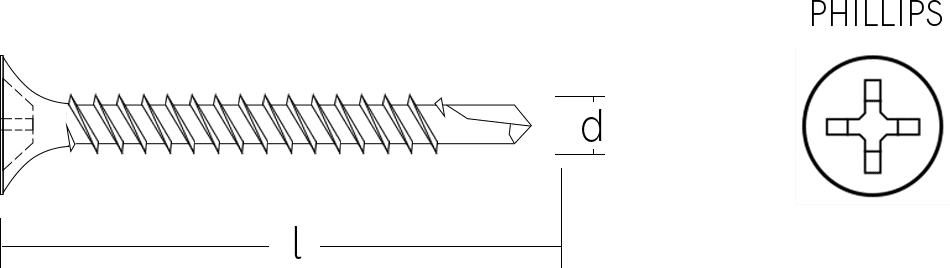 Collated Drywall Screw With Drill Point