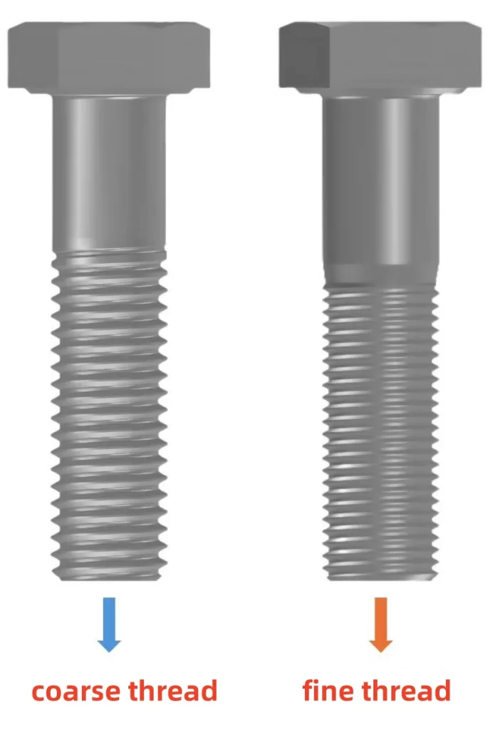 The difference between coarse and fine teeth